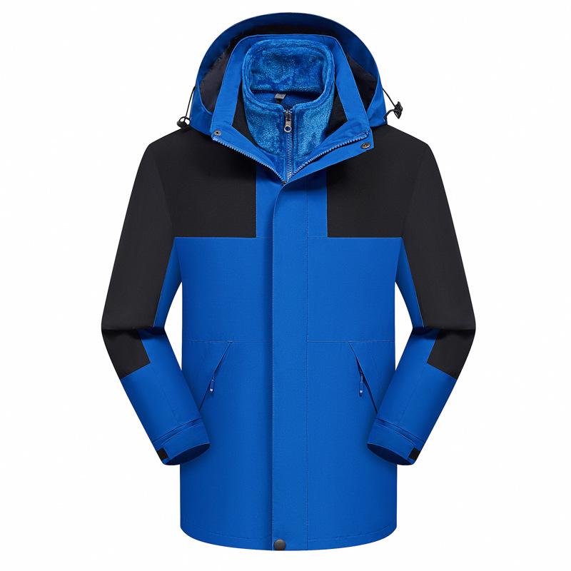 

Unisex Hooded Waterproof Storm Jacket with Embroidered Logo for Autumn/Winter L (55-62.5kg)