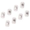 8Pcs Self Adhesive Mini Caster Universal Punch Free Quiet Mini Roller Ball Wheel for Desk Chair Cabinet