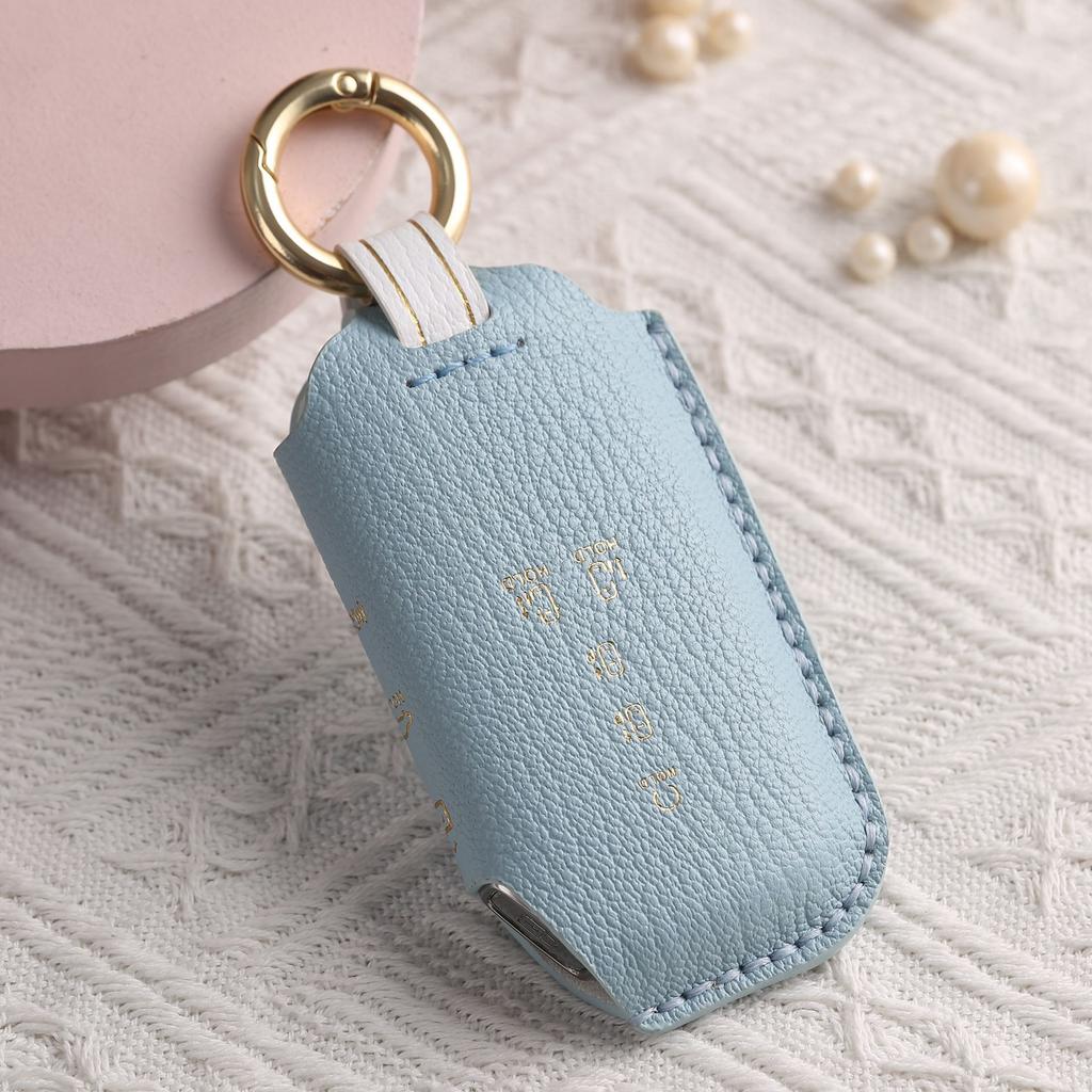 Customized for Kia Commercial Vehicle Key Cover Pure Handmade High-end Leather Car Key Bag Shell Ring