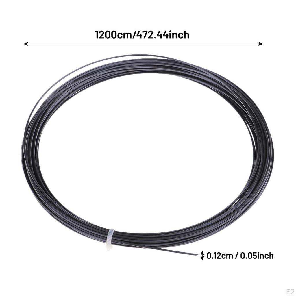 Professional 12M 1.24mm Hexagonal Tennis Racquet String Rough Surface