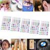 NUOLUX Rhinestone Stickers, Jewel Stickers, 3D Nail Stickers, Self-Adhesive, 5 Sheets