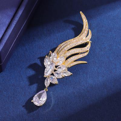 Senior Brooches Flower Leaf Brooch Pins for Women Suit Pendant  Fashion Brooches Jewelry