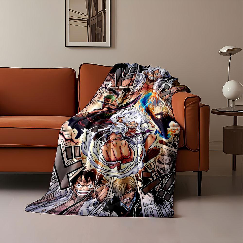Dynamic action scene featuring characters attacking with power and force. for all seasons blanket lunch break throw gift