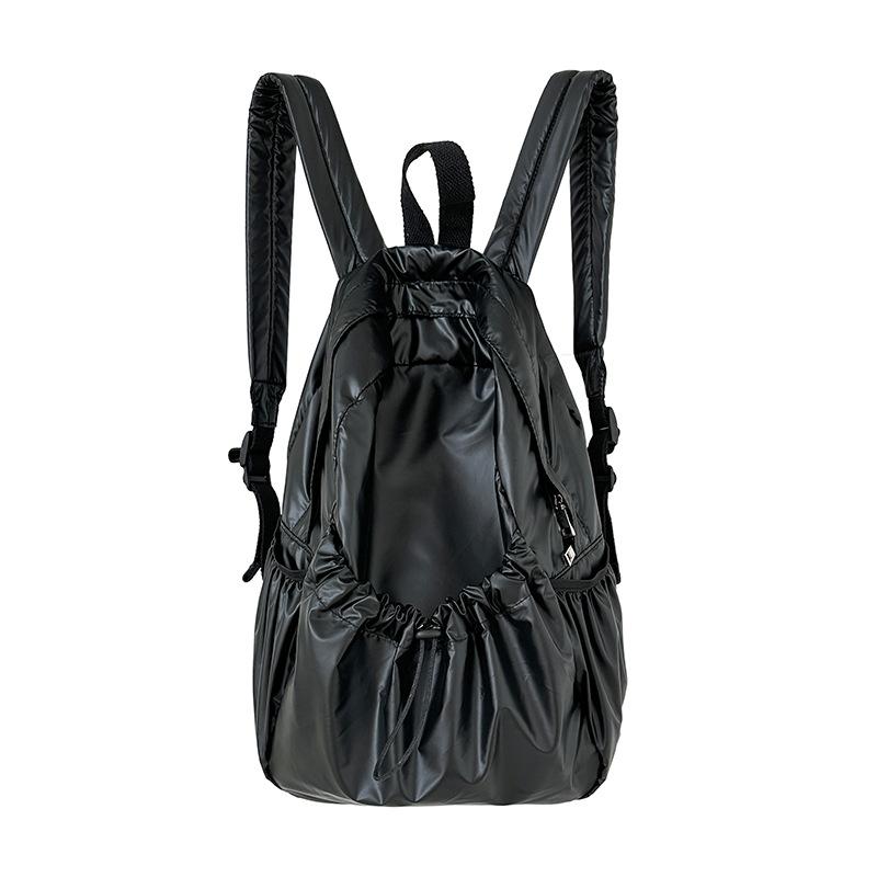 Sac à dos premium en cuir souple Argent Version coréenne Nouveau design de niche Grande capacité Tendance Sac à dos pour filles