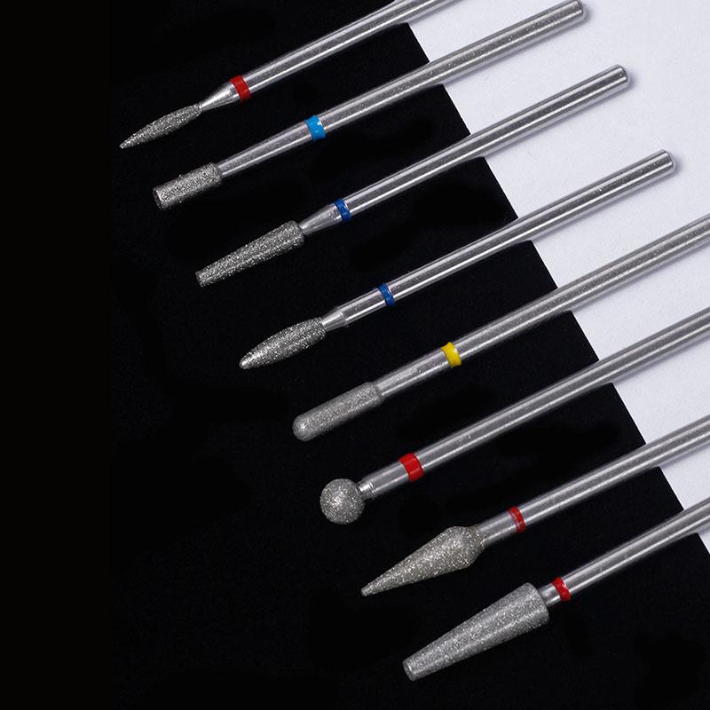 Diamond Nail Drill Bits Cuticle Cleaner For Electric Drill Manicure Pedicure Polishing Nail Art Tool Salon Home Supplies