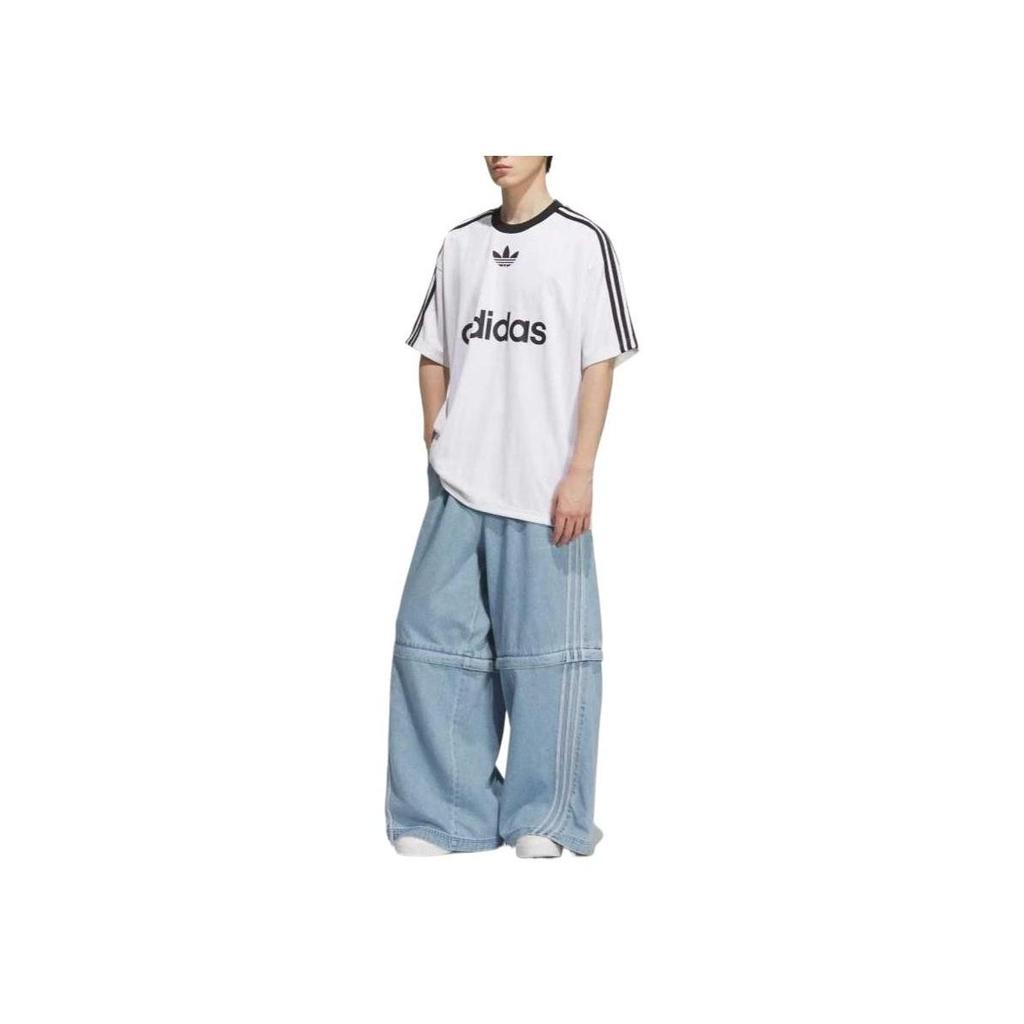 adidas Originals DENIM ZIP TP Unisex Convertible Denim Pants Blue KB6415