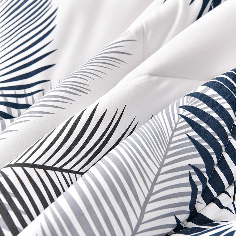 Plaid Summer Cool Quilt Washed Cotton Comfortable Lightweight Air Condition Thin Comforter Simple Feather Blanket For Adults Kid