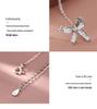 S925 Sterling Silver Bow Necklace - Elegant Women's Clavicle Chain Pendant for 2024