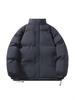 Men's Stand Collar Cotton Puffer Jacket: Versatile, Warm, Loose Fit for Autumn/Winter