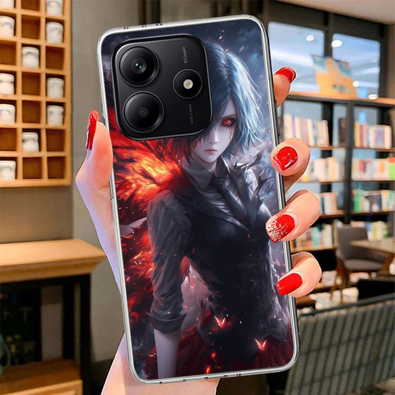 

G-Ghoul Tokyo Touka Kirishima Phone Case For Xiaomi Redmi Note 15 14 13 12 11 10 Pro Plus 14S 12S 11S 11T 11E 10S Soft Fundas Sh Note 14 Pro Plus