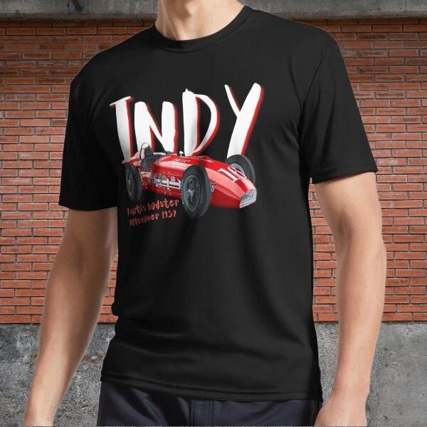 Men s and Women s T-shirts Indy Car 1957 Indy Racecar Kurtis M