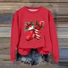 Women's Fashion Casual Long Sleeve Loose Christmas Printed Sweatshirt