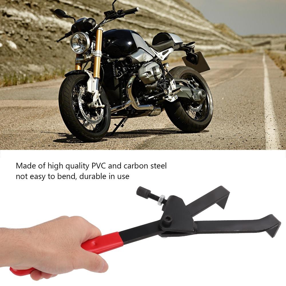 Adjustable Clutch Holder Wrench Carbon Steel PVC Grip Flywheel Holder Spanner Universal 68-125mm Flywheel Sprocket Wrench