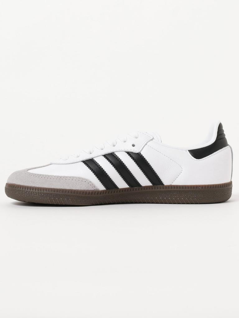 BEAMS BOY SAMBA OG Canvas Size Women's Shoes, White/Core Black/Clear Grey, 23.5