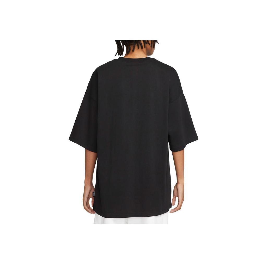 Nike Sportswear Letter Print American Vintage Loose Fit Round Neck Short Sleeve T-Shirt Men Tops Black FD1250-010