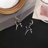 New Cross Structure Love Earrings Ins Niche Cold Wind Design Earrings
