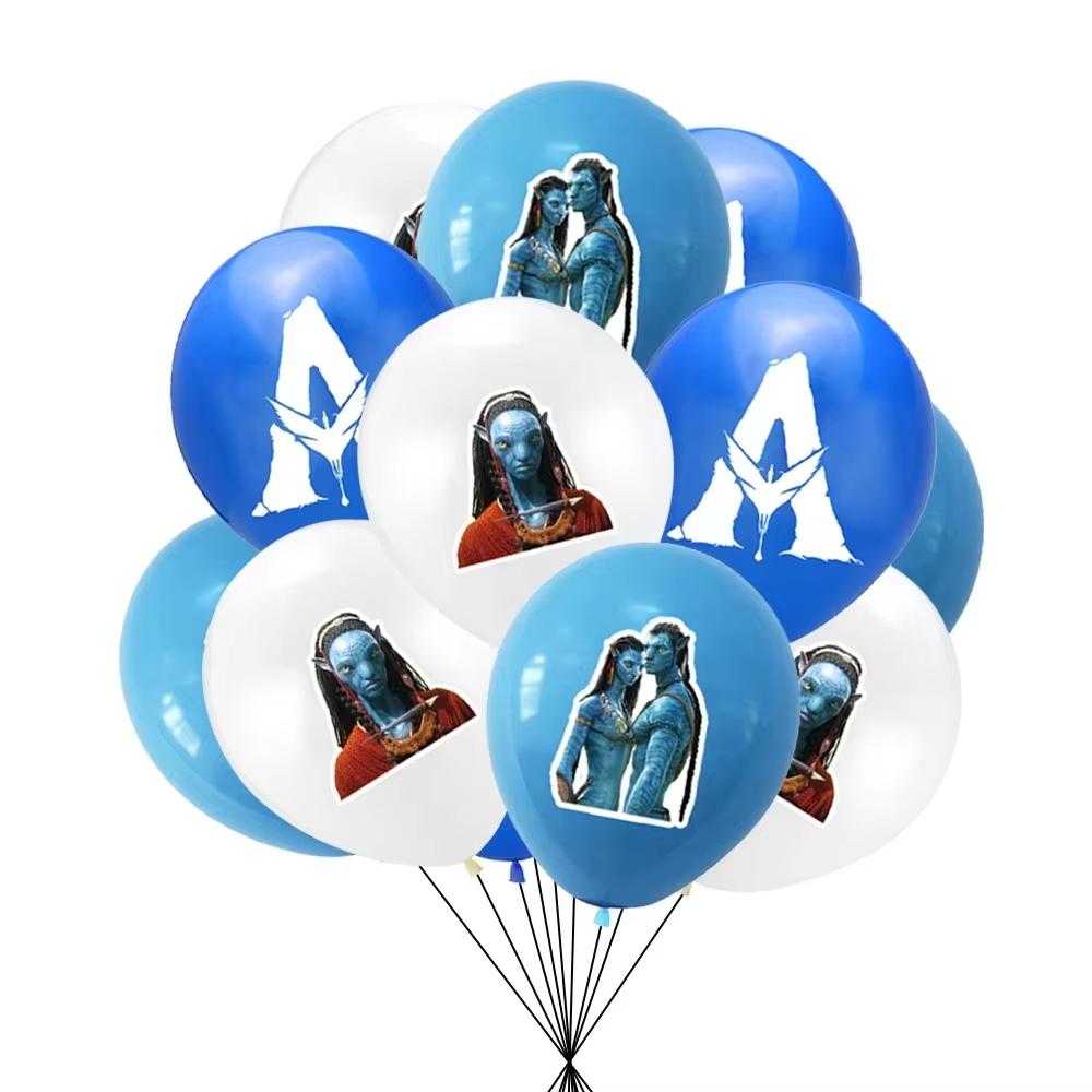 New Avatar Birthday Party Decoration Tableware Avatar 2 Balloons Set Plate Cup Gift Bags For Kids Boy Party Favors Photo Booth