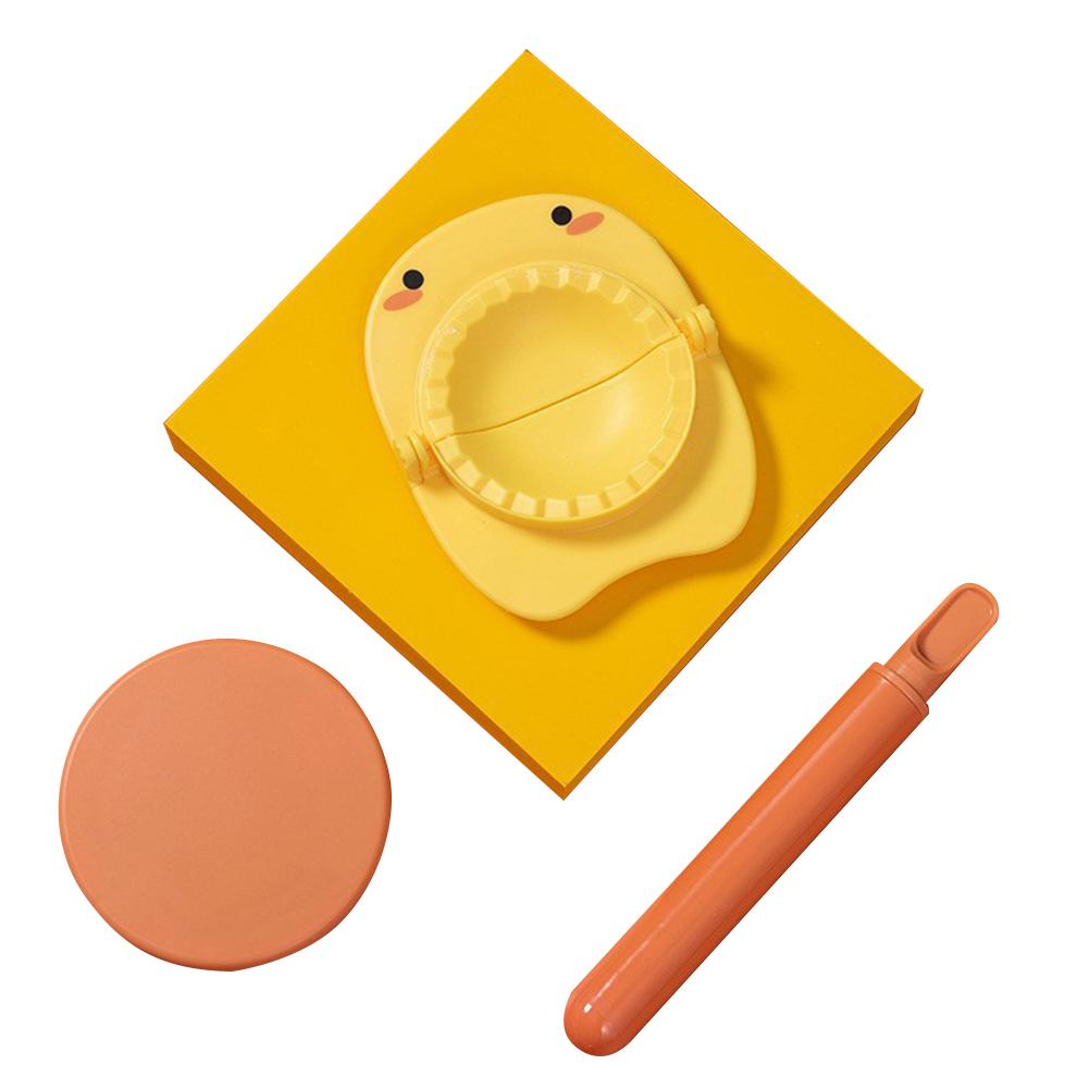 3pcs/set Cartoon Dumpling Tool Little Monster Pattern Lazy Dumpling Maker Device Mold Kitchen Utensils Gadget Sets Accessories