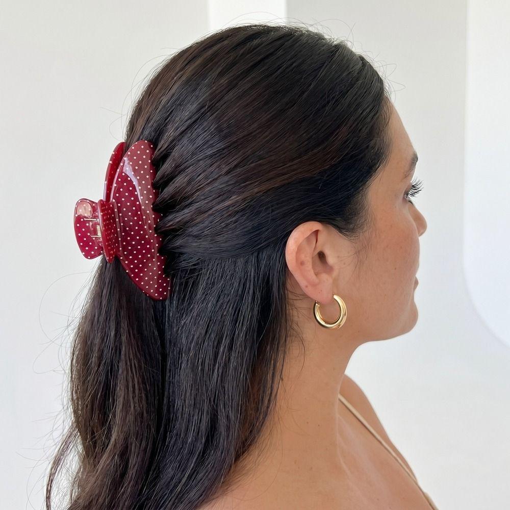 Hairpin Polka Dot Hair Clip Large Grab Clip Personalized Acetic Acid Hair Claw Hair Accessories