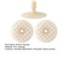 1 Set Kitchen Cleaning Sponge Double-sided Sponge with Suction Cup Holder Absorbent Scrub Sponge for Kitchen Dishwashing Bathroom Cleaning