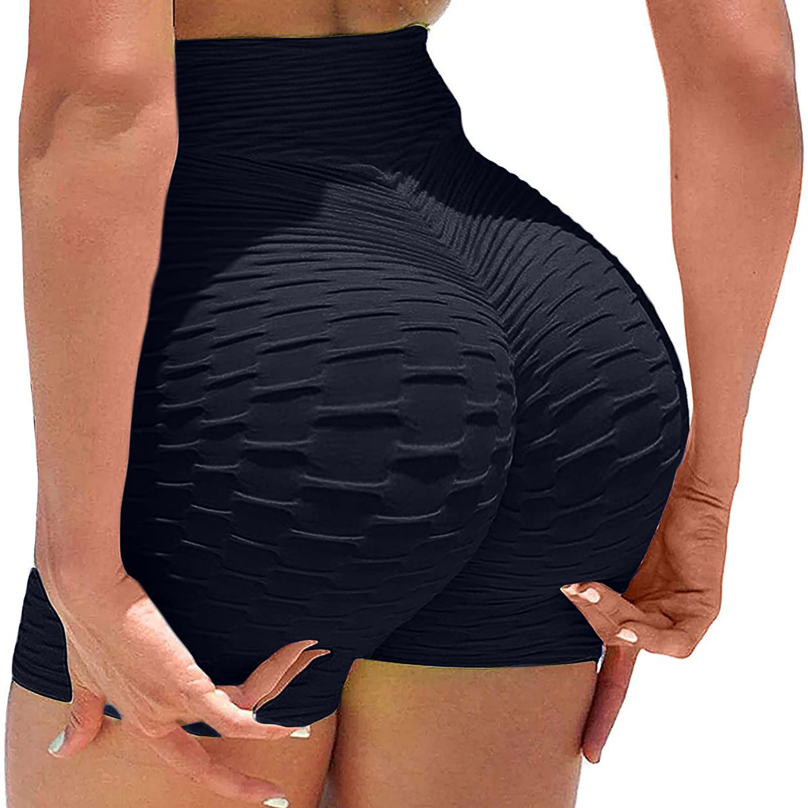Shorts Yoga Pants Leggings For Women High Waisted Butt Lifting Leggings Short L тёмно-синий