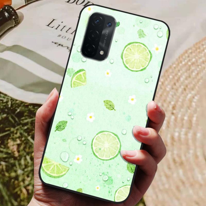 Für Oppo A54 5G Hülle Silikon Rückseite Handyhülle für Oppo A54 5G CPH2195 Hüllen Weiche Bumper Coque für OPPOA54 A 54 5G 6,5 Zoll