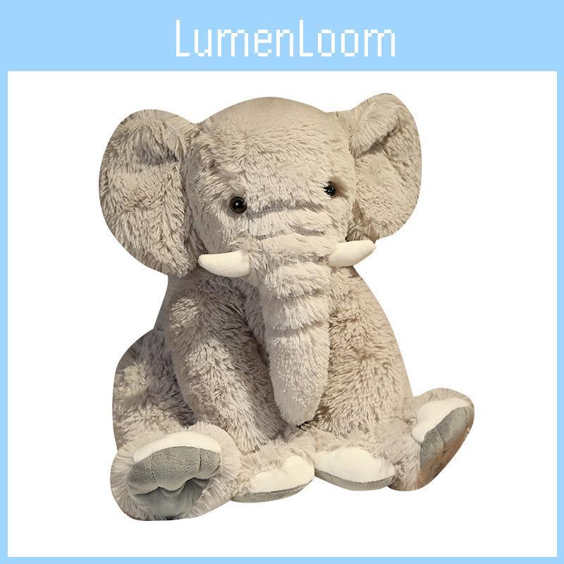 Elephant Plush Toy Long Hair Comfort Doll Simulation Bed Decoration Pillow Throw