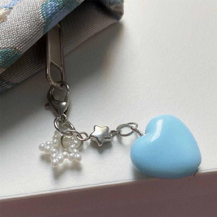 Star Camera Keychain Attachment Unique Heart Keychain Stylish Key Adornment Alloy Texture Fashion Phone Charm for Key