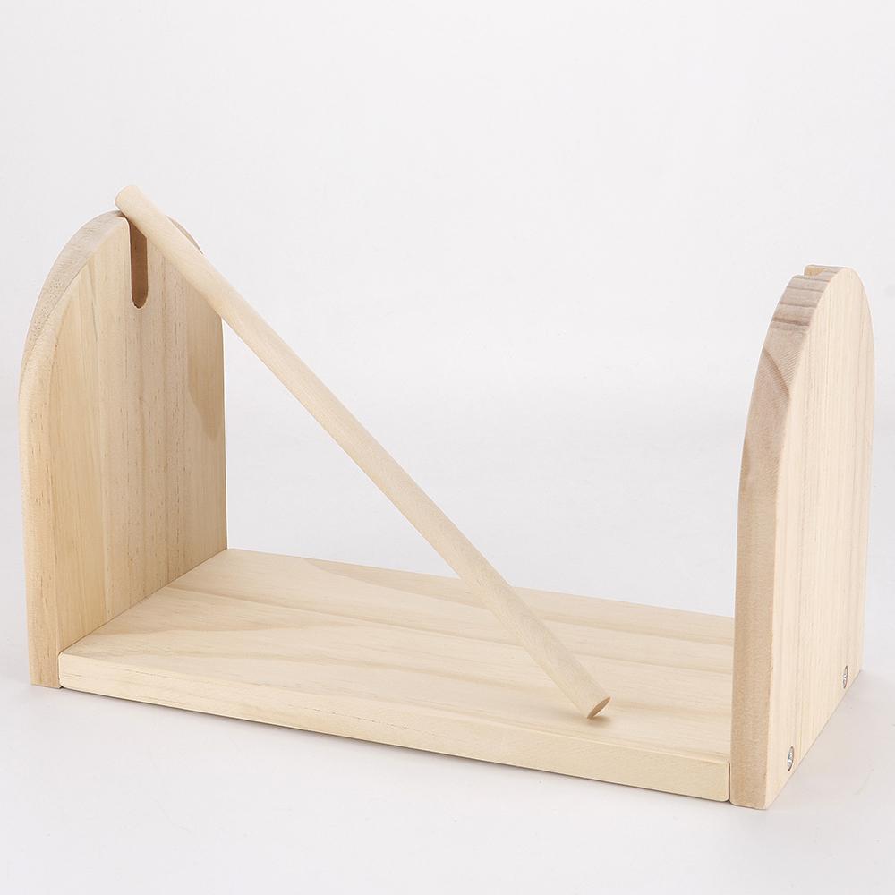 1pcs Wooden Yarn Spool Holder Frame, Weaving Yarn Storage Rack, Easy Removable Rotating Spinner, Manual Crochet & Knitting Tool