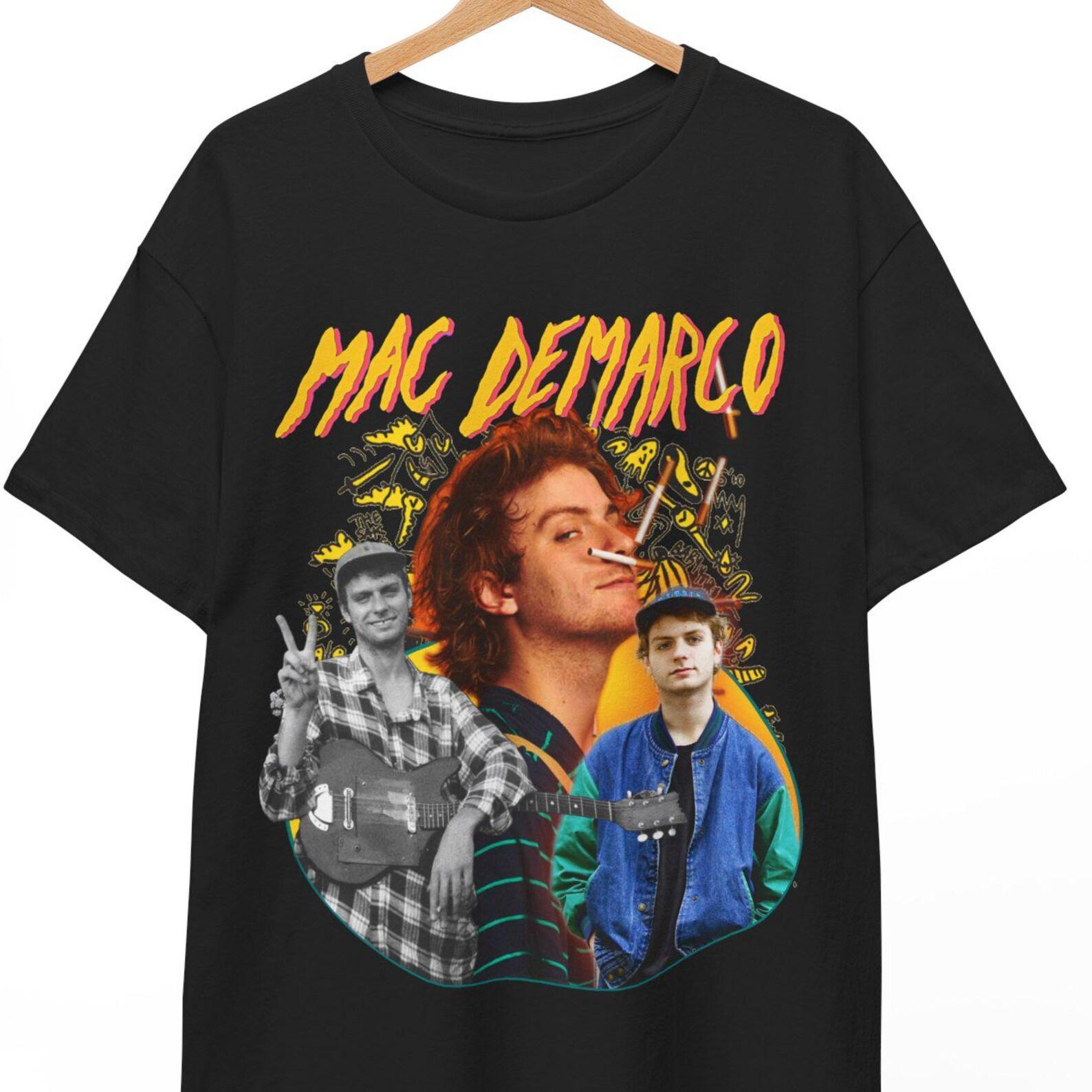Mac DeMarco, Mac DeMarco Shirt, Mac DeMarco Merch Tour Tee, Mac DeMarco McBriare Samuel Lanyon, Mac DeMarco Sweater, Mac Demarco Poster Tees M