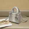 2024 Luxury Snake Pattern Women's Square Shoulder & Messenger Bag
