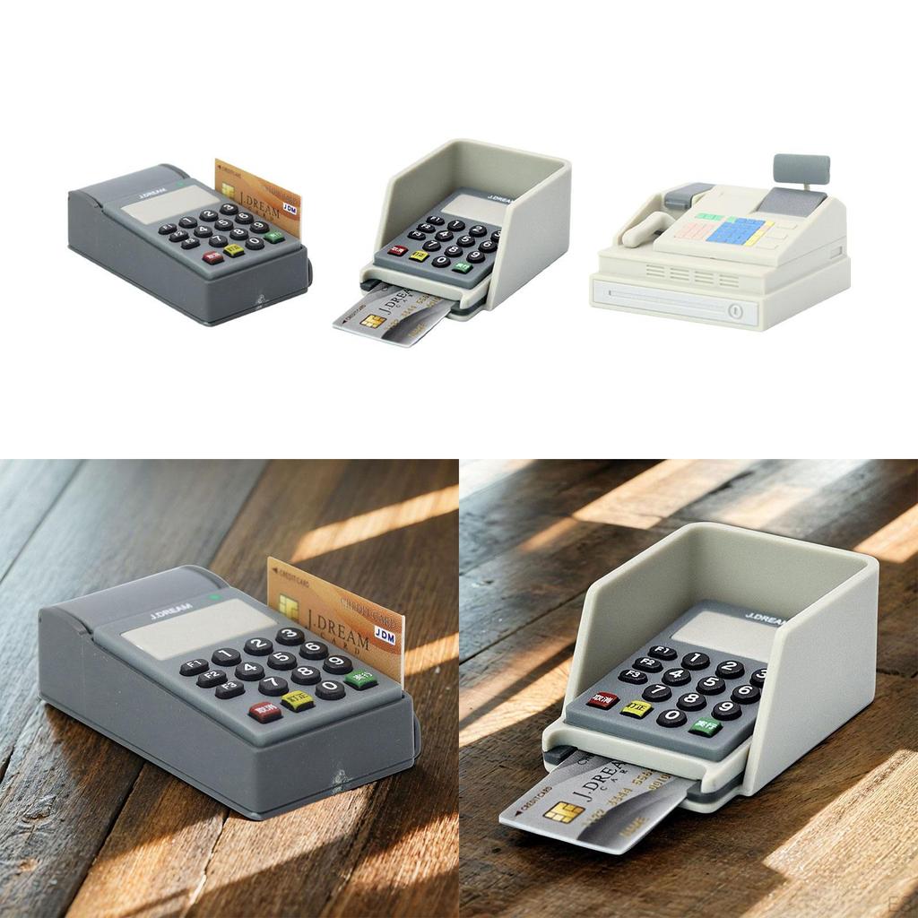 1/12 Dollhouse Cash Register Model Scene Props, Furniture Supermarket Convenience