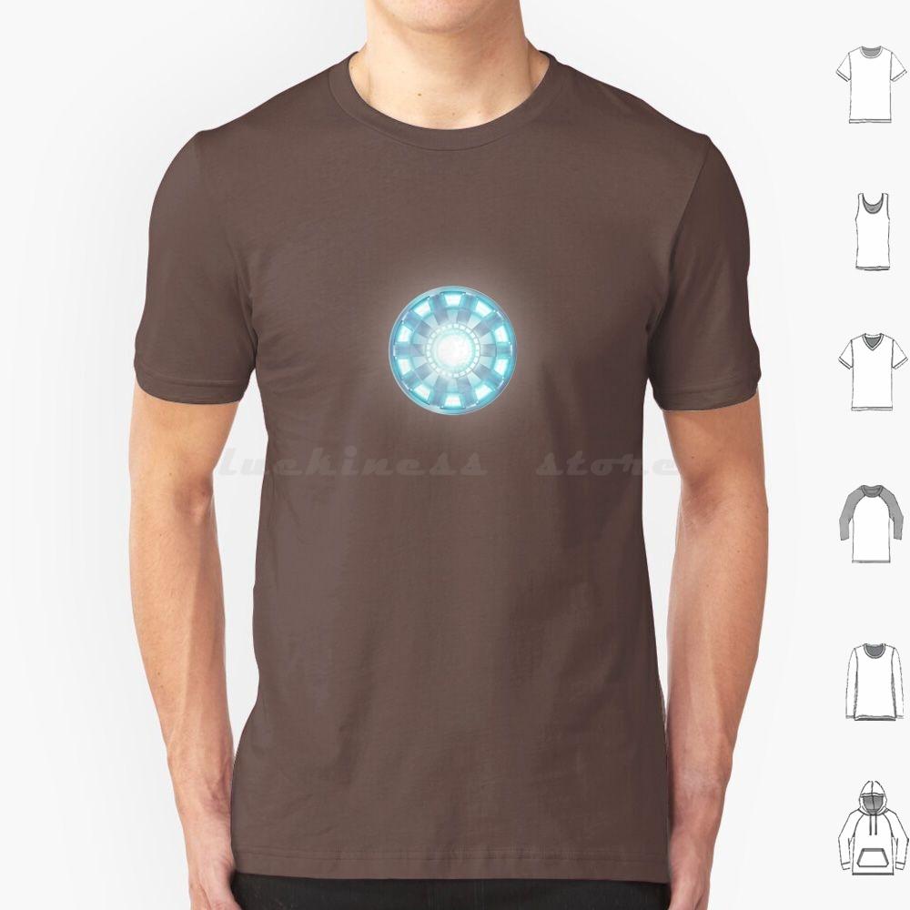 Arc Reactor T Shirt Cotton Men Women DIY Print Arc Reactor Reactor Iron Shine Creative Light Arc Chest Super Suit Suit Hero S