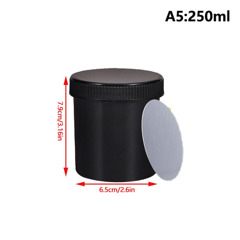 1 Stücke 30-1000 Ml Weiß/Schwarz Kunststoff Glas Maske Glas Creme Glas Lebensmittel Lagerung Tank Kosmetische Leere container Make-Up Box
