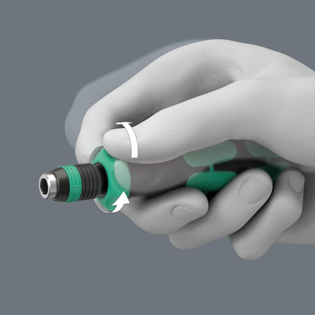 Wera 838 M Interchangeable Bit Holder with Ratchet 051493 RA-R Function, 6.35mm,