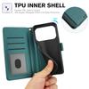 For iPhone 17 Pro Max Case PU Leather Stand View Phone Wallet Cover with Hand Strap