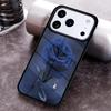 Blue Rose Flower Phone Case For iPhone 17 16 15 14 13 12 11 Pro Max Plus 17Air Soft Silicone Cover