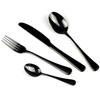 4Pcs Promotion Dinnerware Set Stainless Steel Colorful Rainbow Gold Knife Fork Teaspoon Dishwasher Safe Silverware Set Cutlery