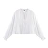 Women's European & American Style Hollow Embroidery Short Shirt - Spring 2025