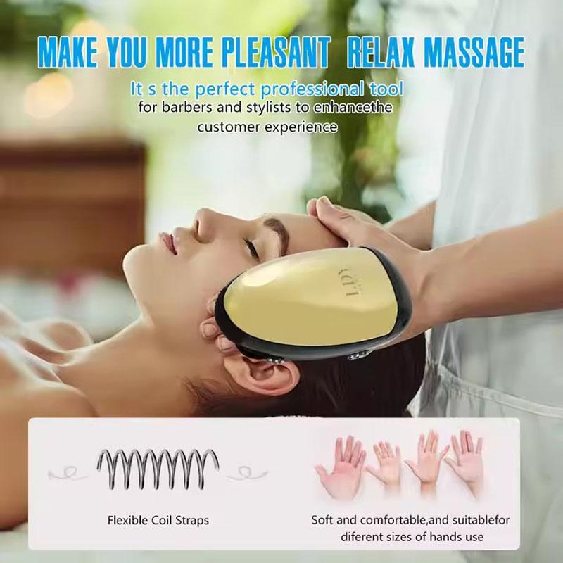 Hair Salon Handheld Massager Barberology USB Rechargeable Relax Vibration Head/Neck/Legs/Hand Scalp Body Relax Massage Tools