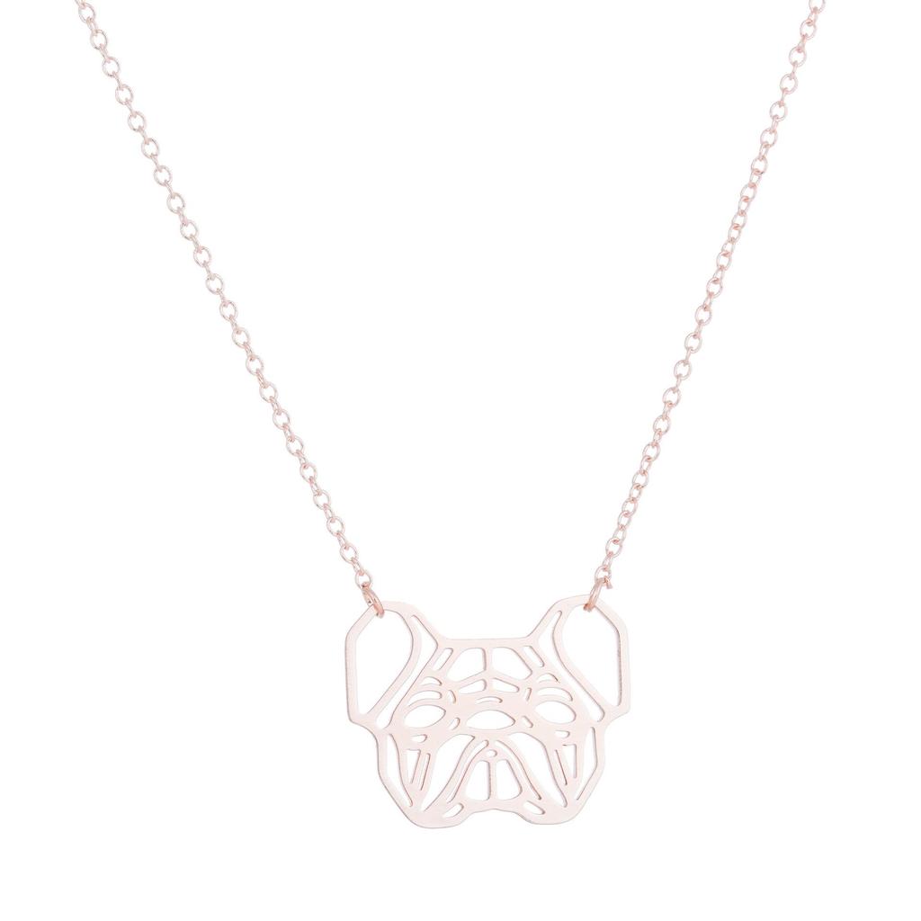Elegant Women's Stainless Steel Origami Pendant Necklace