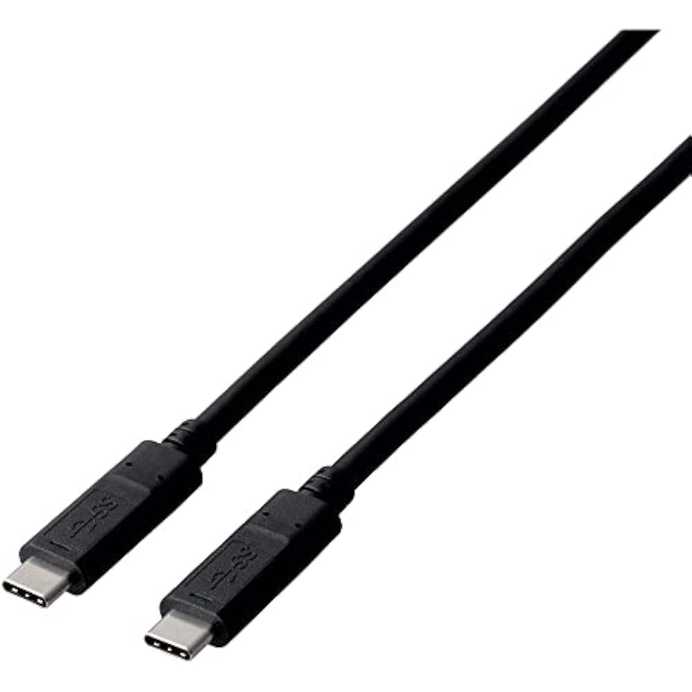 Elecom Smartphone USB Cable/USB3.1/Certified Product/2.0m/Black