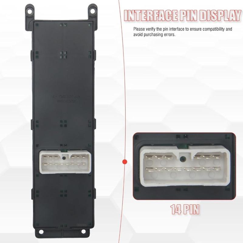 Car Accessories for Hyundai Accent 2007 2008 2009 2010 Front Left Electric Power Window Switch Glass Control Lifter Button Parts