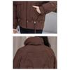 Winter Fashion Women Short Down Cotton Coat Loose Warm Thickened Slim Jacket
