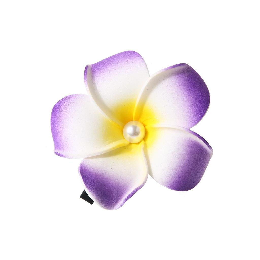 Handcrafted Floral Hair Clip for Beach Vacations - Updo Side Clip with Duckbill Design