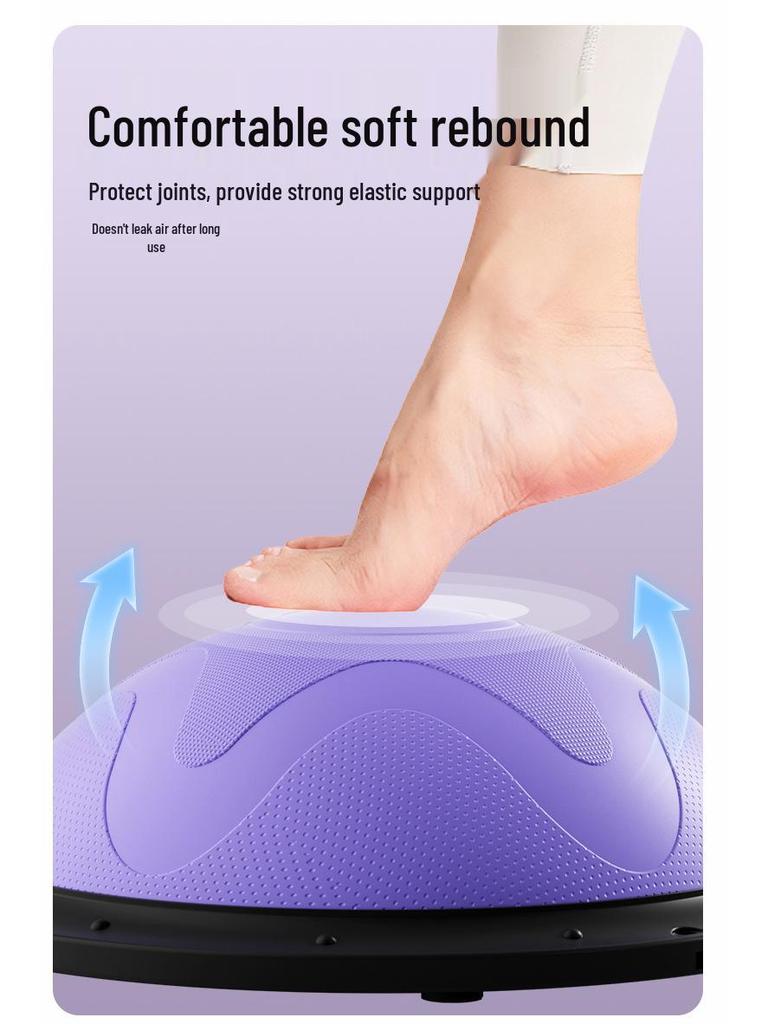 Grenzüberschreitender halbkreisförmiger Balanceball für Pilates, Core-Training und Yoga