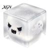 Ice Cube Toy Halloween Ghost Stress Sensory Toy, Anxiety Relief Squeeze Glitter Balls Slow Rising Pinch for Kids Adults