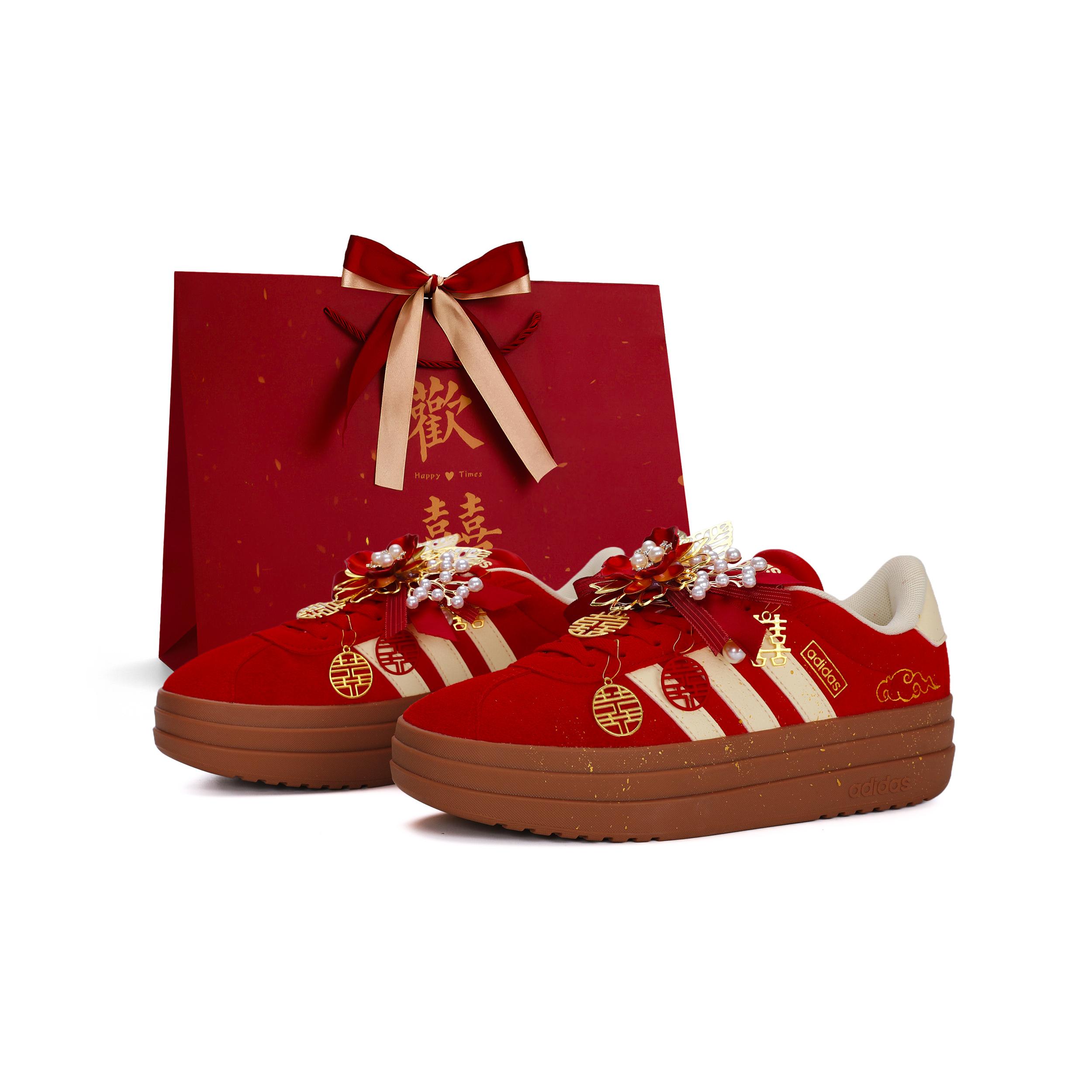 Adidas VL Court Bold Низкие Кеды для Скейтбординга Женские Красные KJ6852(Команда943-) 36⅔