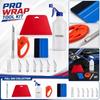 Kit de Instrumente pentru Folie Geamuri Auto cu Racletă, Set Aplicator Wrap pentru Montarea Foliei, Montator Folie Vopsea, Răzuitor pentru Folie Auto