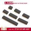 HUIJUN 2.54mm Double Row Pin Header Socket
